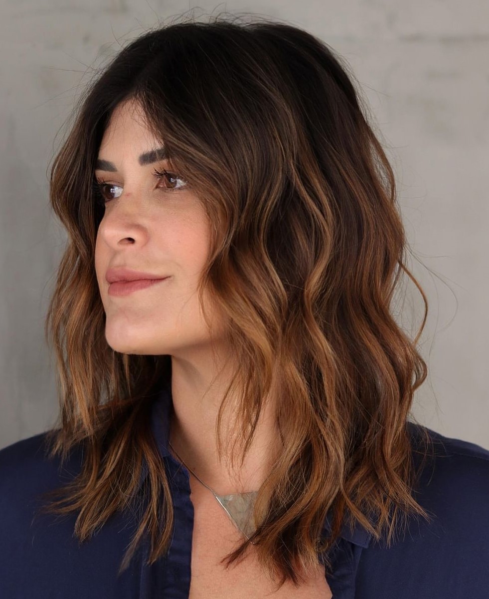 Medium Length Layered Wavy Hair